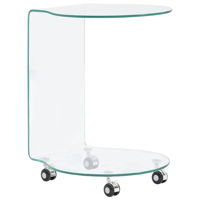 vidaXL - Salontafel - 45x40x58 - cm - gehard - glas