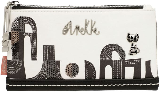 Anekke portemonnee Peace & Love Nature Sixties RFID Wallet Black & White veelkleurig