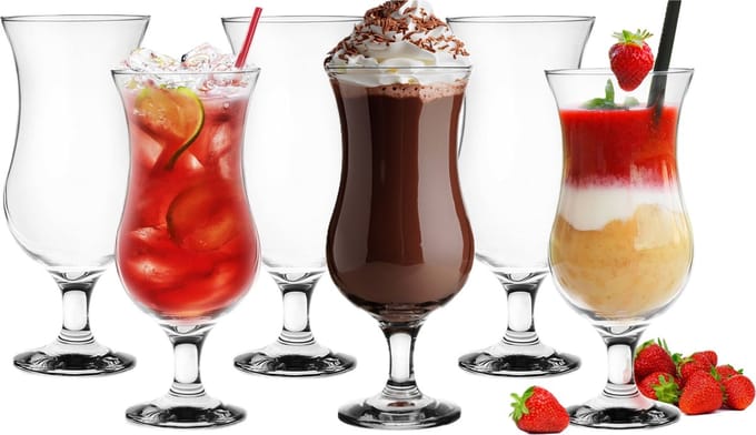 Glasmark Cocktail glazen - 12x - 420 ml - glas - pina colada glazen