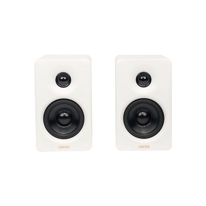 EDIFIER M60 Draadloze Desktop 2.0 Luidsprekers 66W RMS Bluetooth 5.3 Hi-Res Audio LDAC USB-C AUX EQ-instelling Multimedia Monitorluidsprekers White