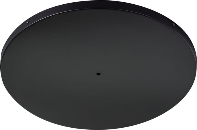 ETH Plafondkap / plafondplaat 80CM rond met kruis beugel kleur mat zwart