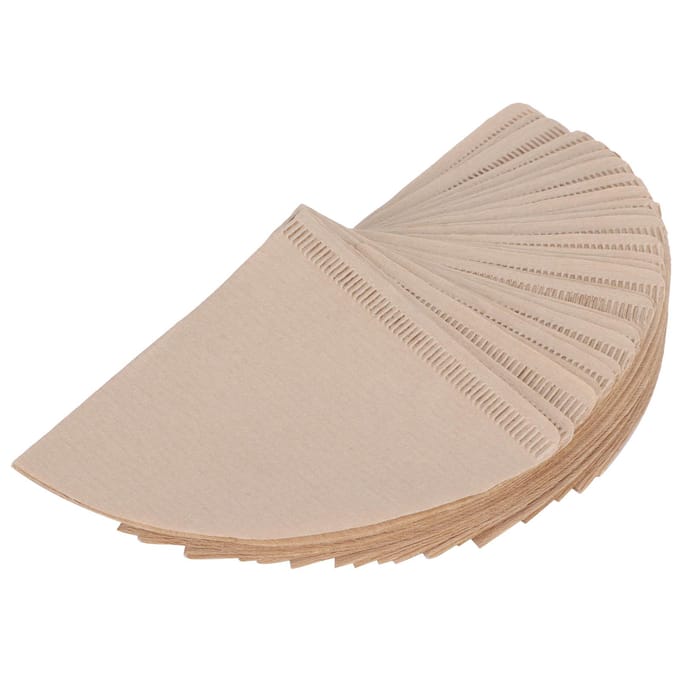 100 Stuks Koffiefilterpapier Kegelvormig Wegwerp Koffiefilters Accessoire 14x10cm beige