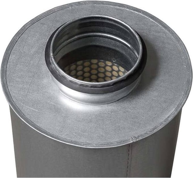 Econox Ronde geluiddemper diameter 100 mm - lengte 600 mm (100 mm isolatie)