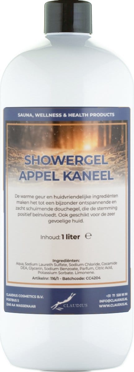 Douchegel Appel-kaneel 1 Liter - Showergel