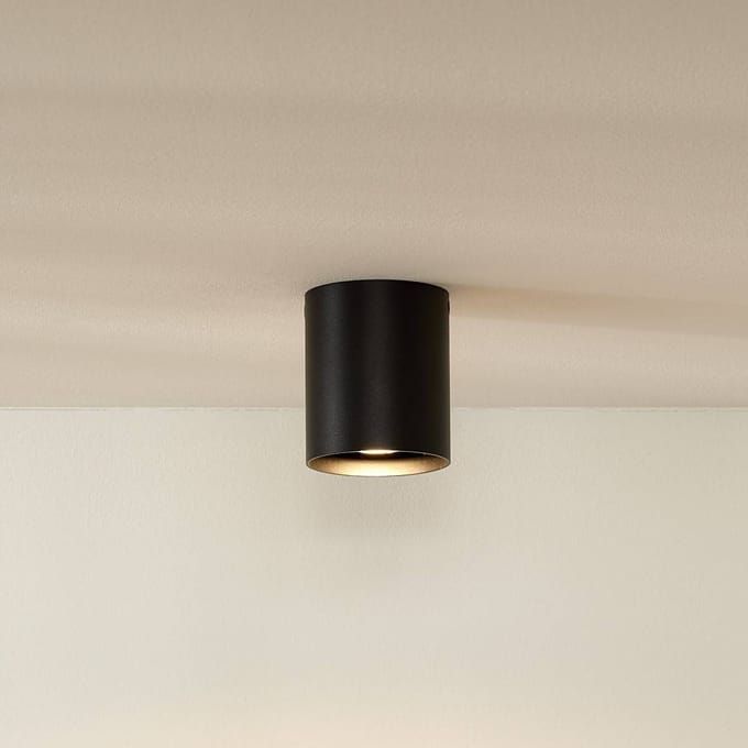 Lucide BODI - Plafondspot (Plafondlamp) - Ø 8 cm - 1xGU10 (MR16) - Zwart
