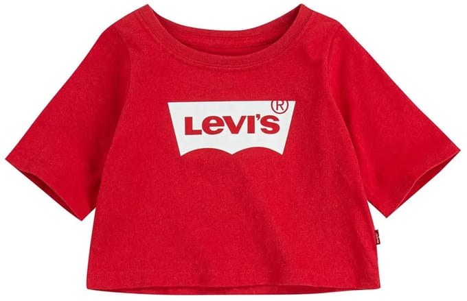 Levi's Girls Light Bright Meet & Greet Top Super Red Maat: 14Y | T-Shirts Outlet | kids | Rood