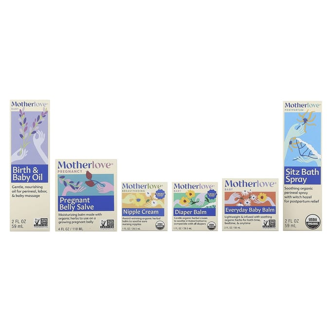 Baby, Lichaamsverzorging Cadeaubox, Set van 6 black