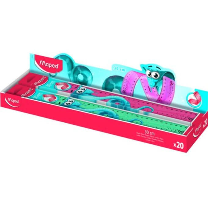 Maped liniaal twist'n flex pulse, flexibel, 30 cm, assorti