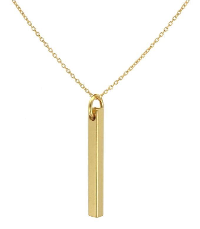 ARLIZI 1868 Ketting staaf hanger - verguld - 44 cm
