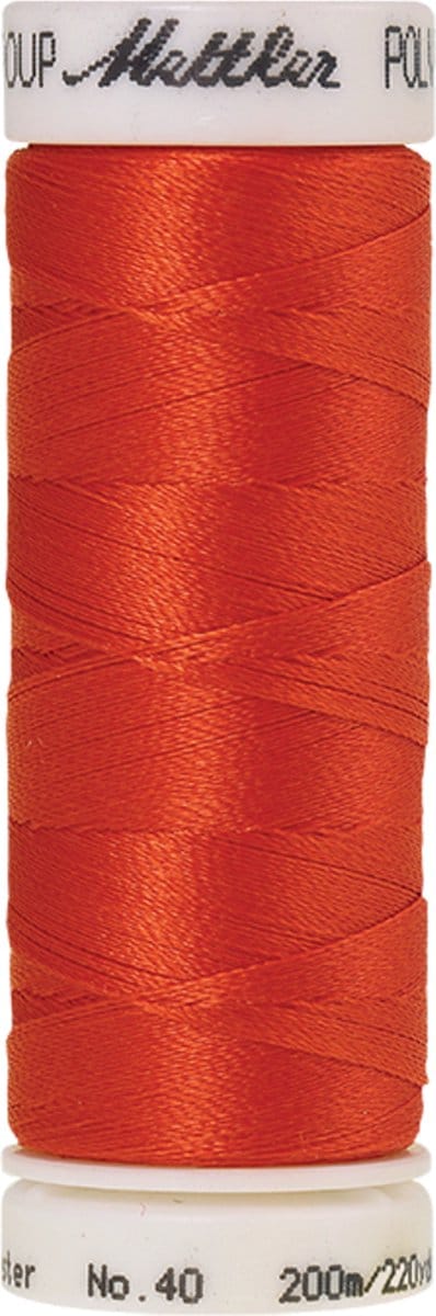 Mettler borduurgaren - Rood - Nr 1301 - Polysheen - 200 meter