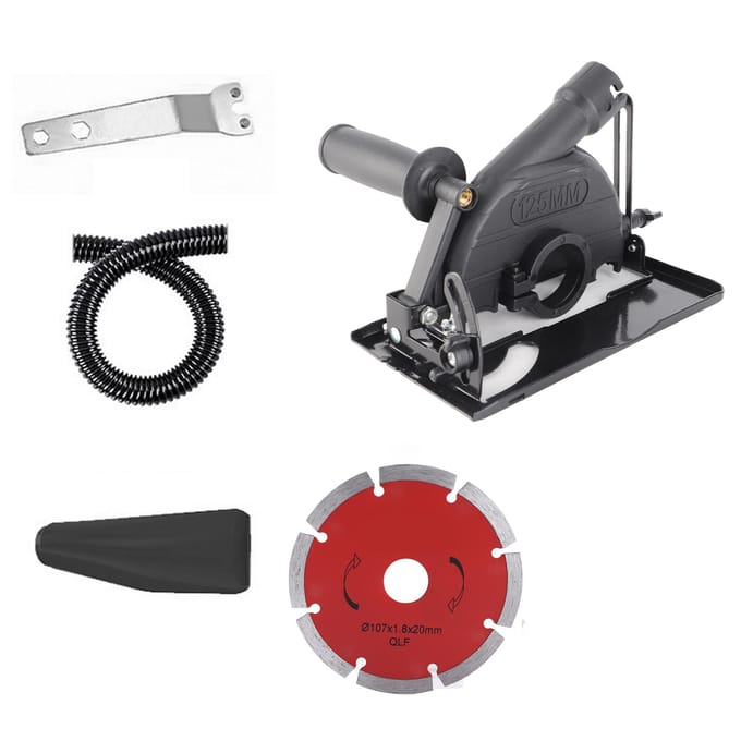 Cache-poussière pour meuleuse Support de base pour machine à découper Cache-poussière Anti-rouille Capot de meuleuse