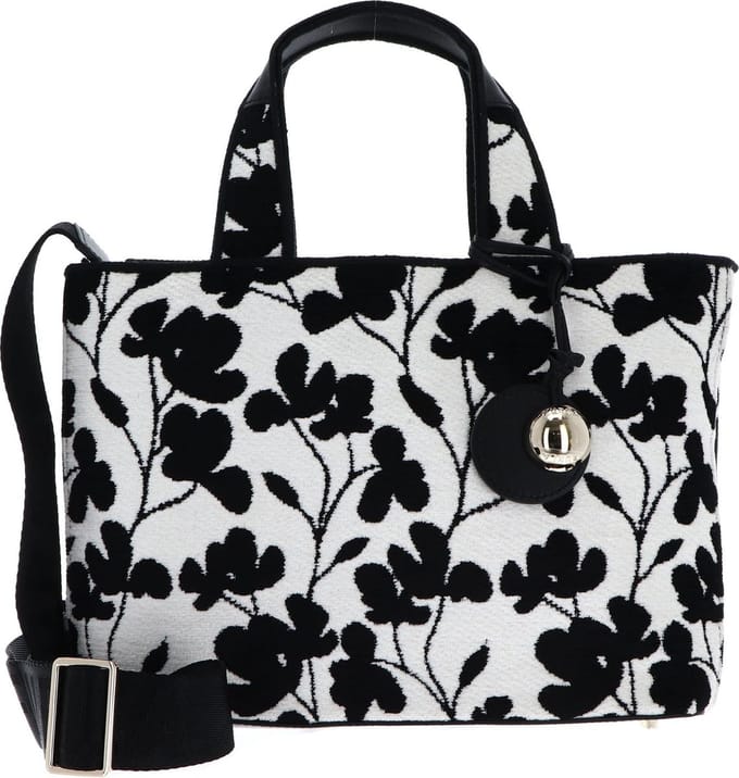 FURLA Handtas Schoudertas Alissa Tote Toni Marshmallow Wit Zwart
