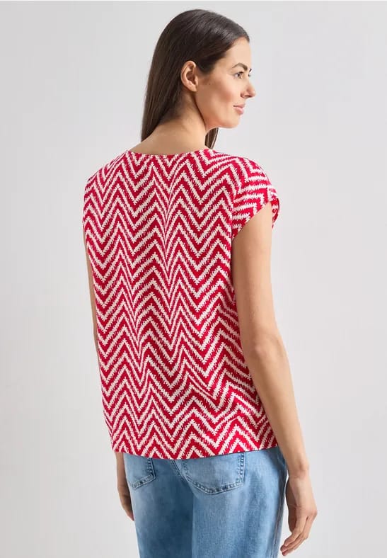 Blouse met ronde hals