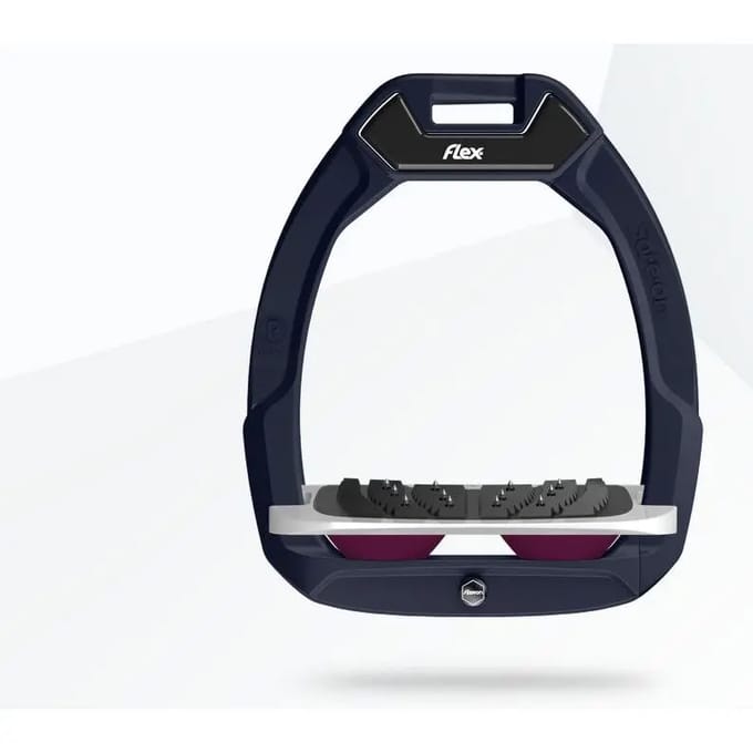 Veiligheidselementen voor paardrijden, Schuin Ultra Grip Bruin/grijs/paars Flex-On Safe-On