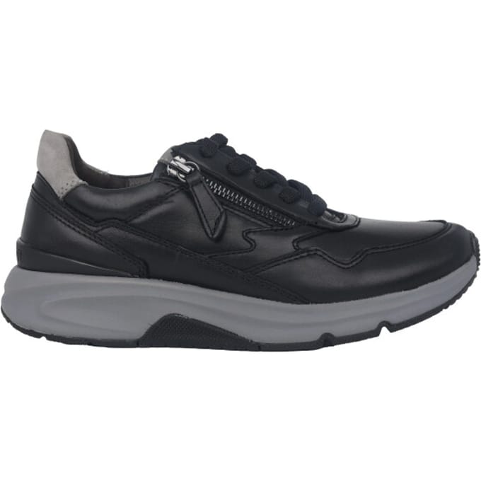 Gabor rollingsoft sensitive 76.898.57 - dames rollende wandelsneaker - Zwart - maat 37 (EU) 4 (UK)