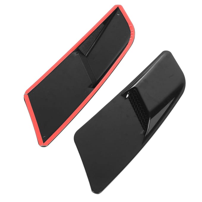 2 Stuks Motorkap Luchtuitlaat Cover Voorste Motorkap Decoratie Vervanging voor Ford Mustang 2015 tot black