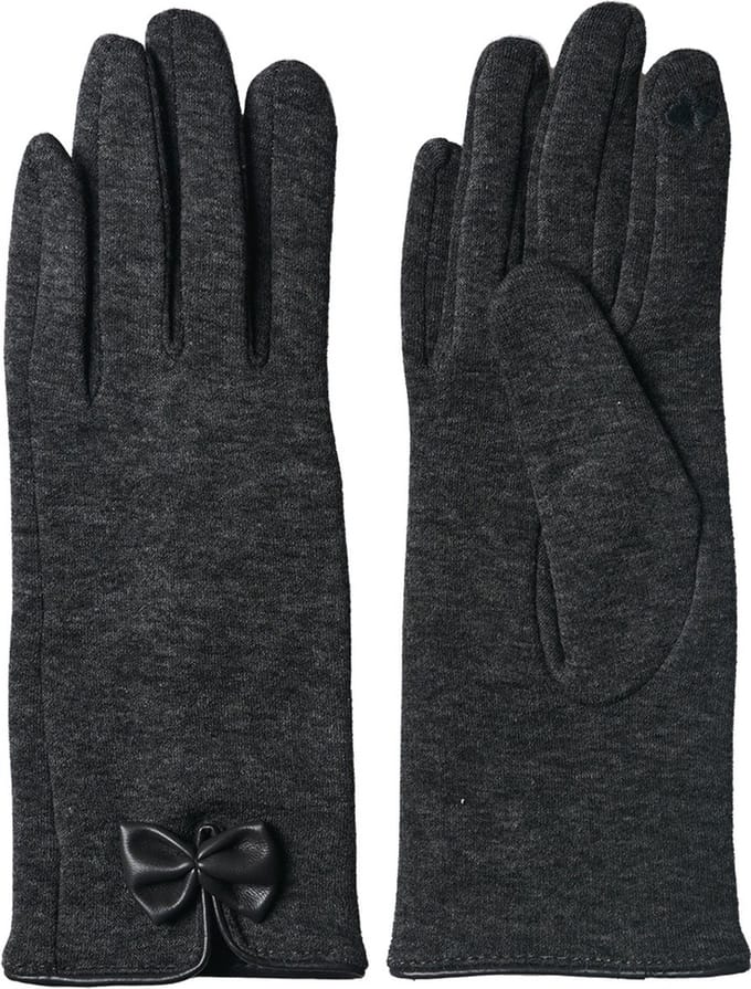 Juleeze Handschoenen Winter 8x24 cm Grijs Katoen