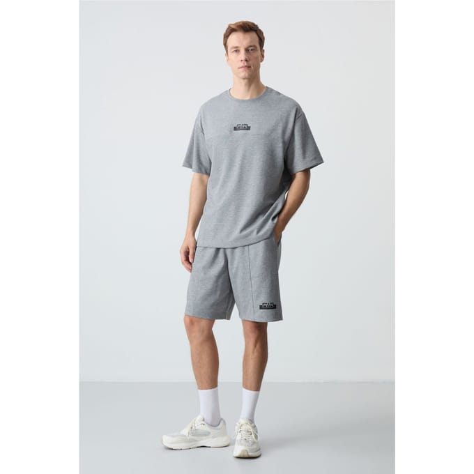 Heren Oversized T-shirt en Korte Broeken Set