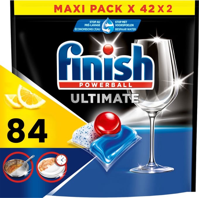 Finish Ultimate Lemon - 84 Capsules - Kwartaalbox