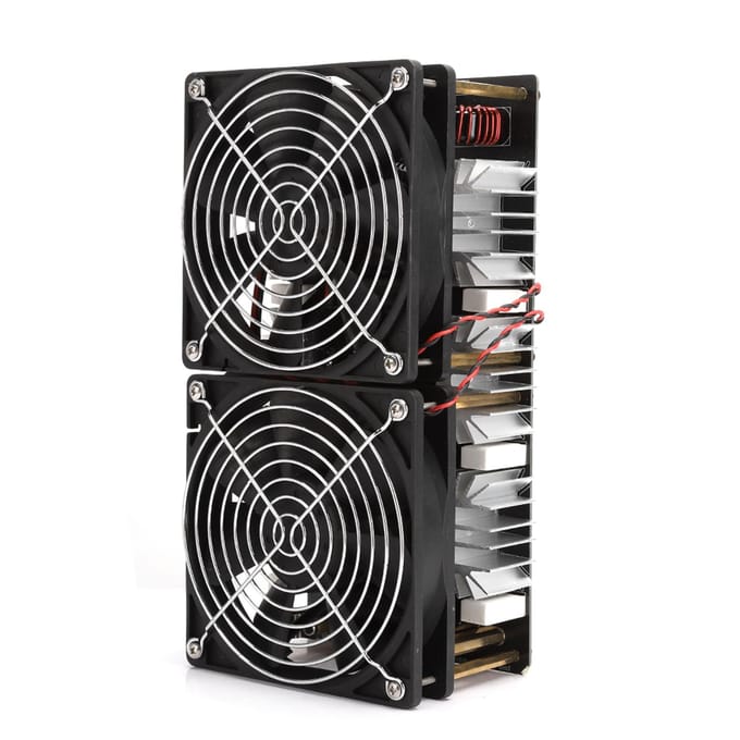 Module de chauffage par induction haute fréquence haute puissance 2 500 W avec bobine en spirale et eau gray