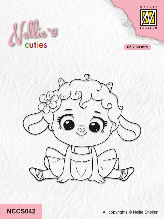 Nellie Snellen Nellie's Cuties Clear Stamp Little Lamb