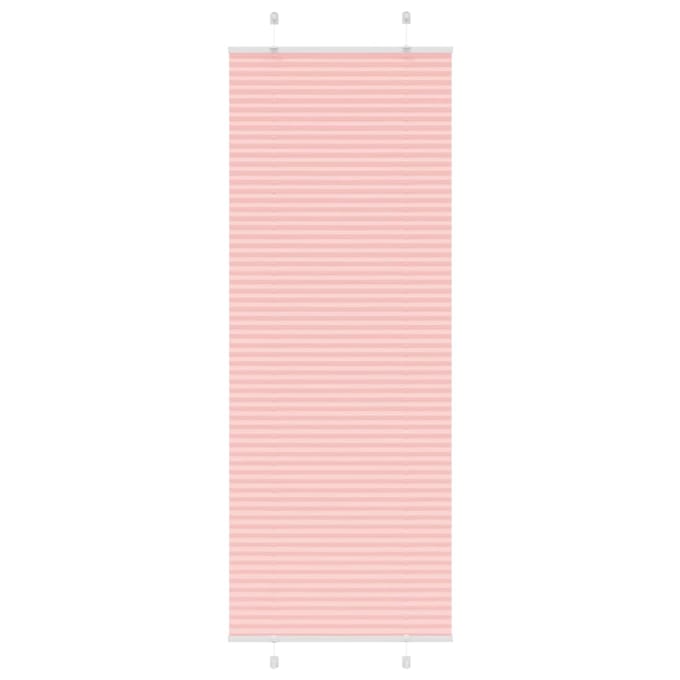 vidaXL - Plissé - rolgordijn - 80x200 - cm - stofbreedte - 79,4 - cm - polyester - roze