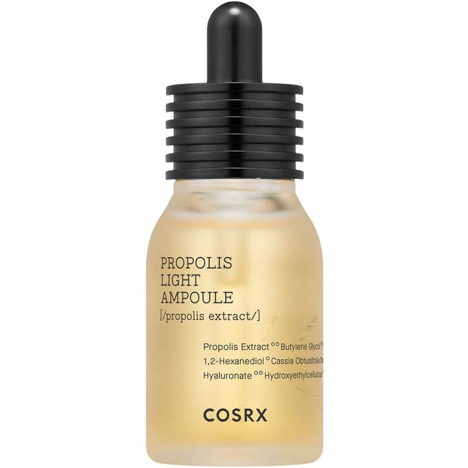 COSRX Full Fit Propolis Light Ampoule 30ml ×2 – Straling-Versterkend & Verzachtend Propolis Serum black