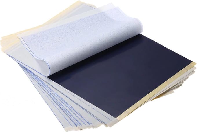BukkitBow - Tattoo Transferpapier Carbon - 4 Lagen Tattoo Papier - 25 stuks