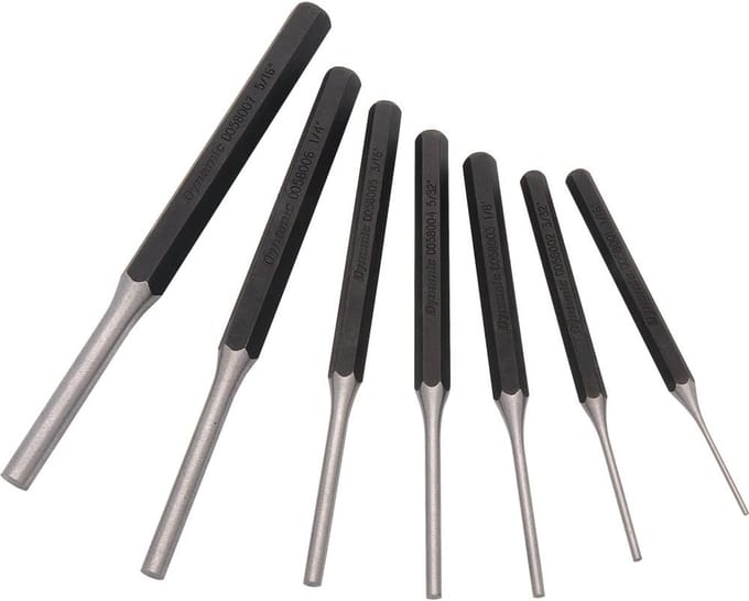 Punsch Tool Set - Metaal Werk - Precisie Werk - 7 Delig - 1/16" tot 5/16"