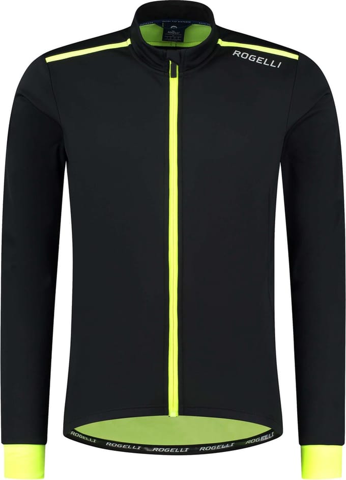 Rogelli Core Heren Fietsjack - Winter - Waterafstotend - Zwart/Fluor