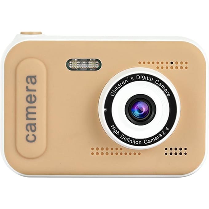 1080P Mini Kids Digitale Camera Digitale Videocamera voor Kinderen Dubbele Lens 2.4 Inch IPS Scherm Ingebouwd kaki