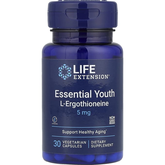 Essential Youth L-Ergothioneïne, 5 mg, 30 plantaardige capsules