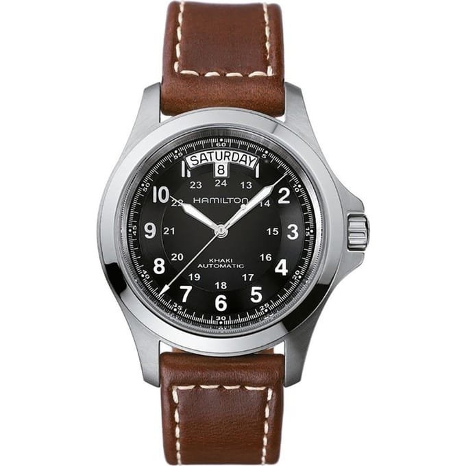 Hamilton Khaki King automatisch H64455533 herenhorloge zwart