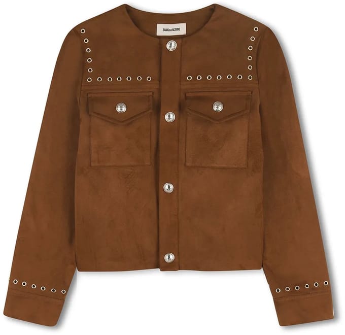 Zadig & Voltaire X60560 Jas Bruin 8 Years Meisje