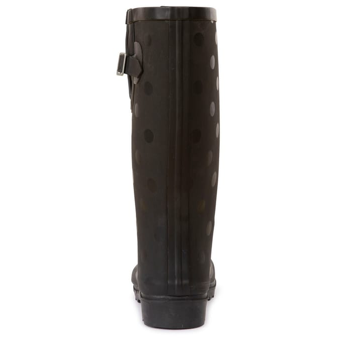 Trespass Dames/Dames Elena Polka Dot Wellington Boots (Zwart)