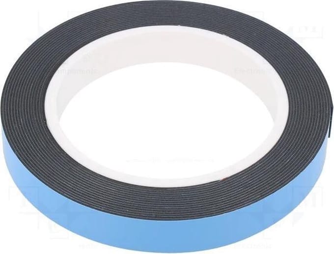 Dubbelzijdig tape - 15mm breed - 5 meter - PE-schuim