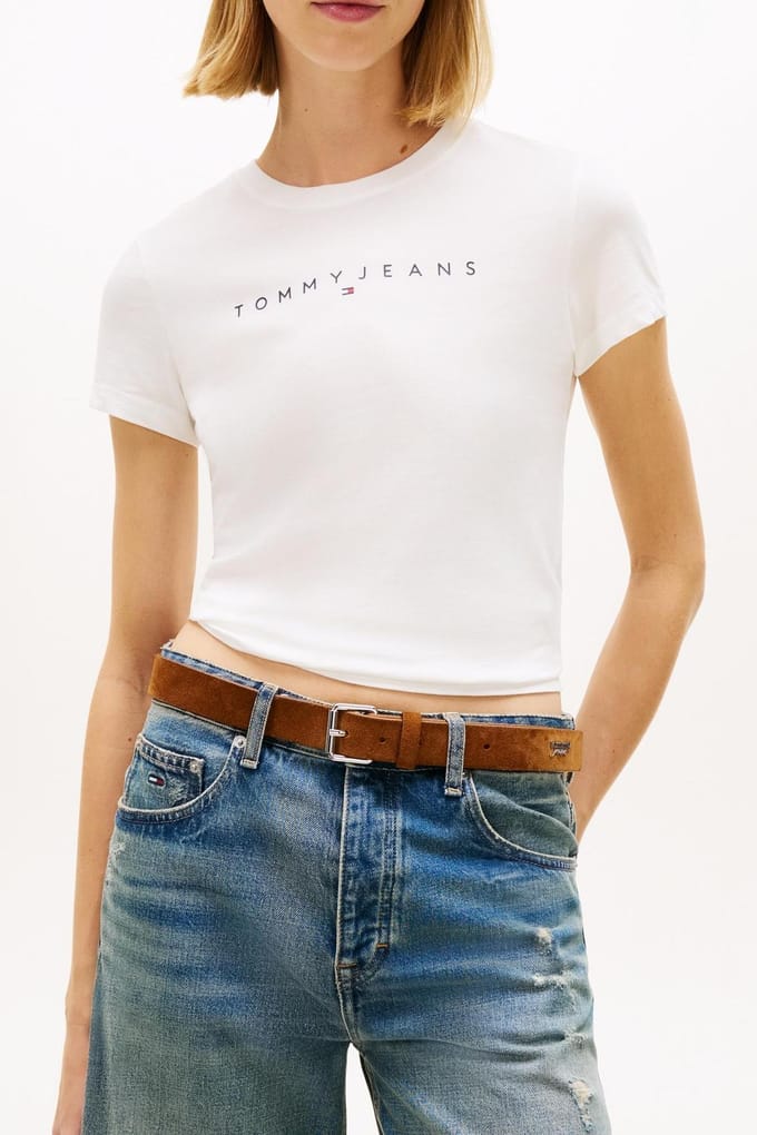 Tommy Hilfiger Tjw Slim Linear Tee Ecru Größe: XL | Hemden Outlet | Damen | Braun