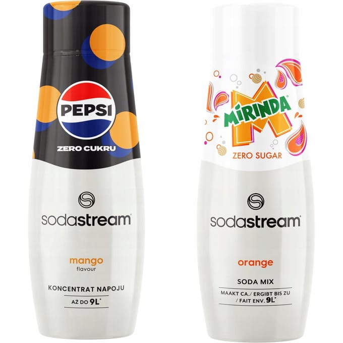 Sodastream - Koncentraten - Pepsi MAX Mango - Mirinda Zero - Zonder Suiker