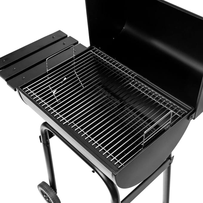 Mega-M Classic - Houtskoolbarbecue - Met deksel - Verchroomd grillrooster - Verrijdbaar ontwerp