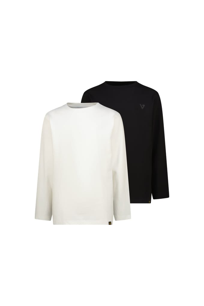 Vingino Boys Basic-ls-2pack T-shirt Cloud White Taglia: 8 | T-shirt Outlet | kids | Bianco