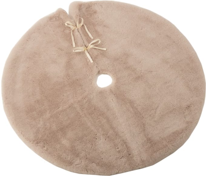 J-Line kerstboomrok Rond - textiel - beige