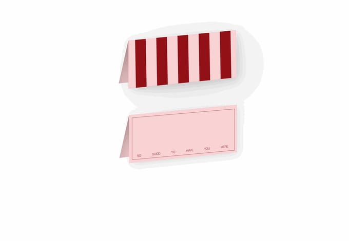 Fabrique a la carte - Naamkaartjes tafelschikking - Set van 8