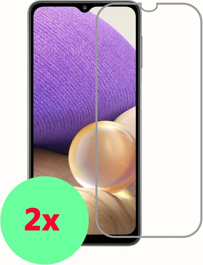 Samsung Galaxy A32 5G Screenprotector / Tempered Glass 2 Pack - Arara – Samsung A32 5G screenprotector - glas screenprotector Samsung Galaxy A32 5G