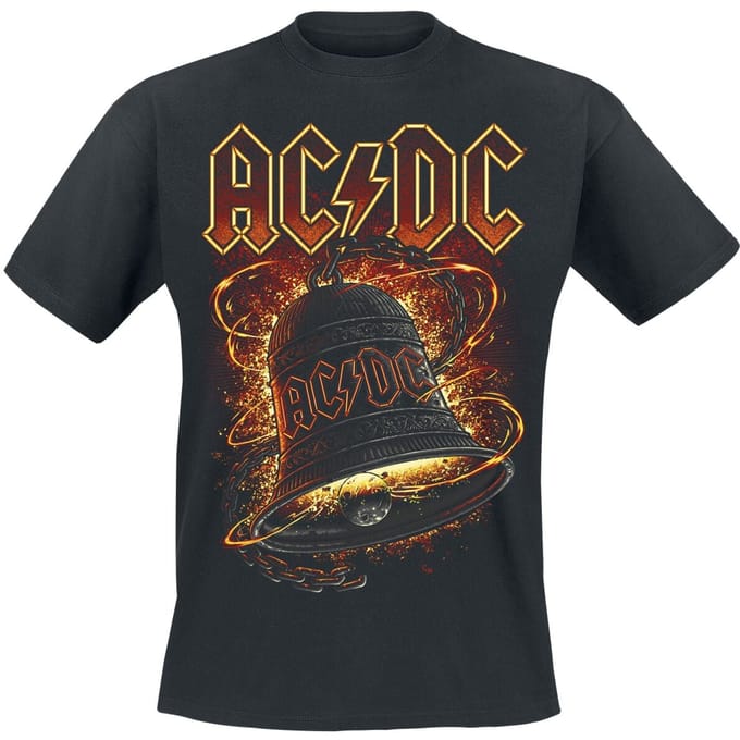 AC/DC T-shirt - Hells Bells Burning - S tot 5XL - voor Mannen - zwart