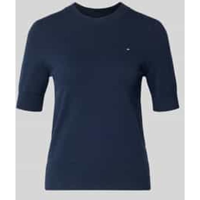 regular fit gebreide pullover van katoenmix