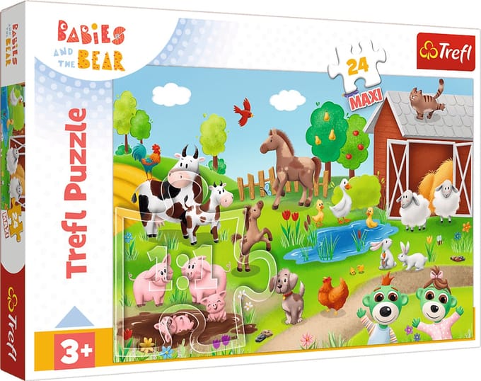 Trefl Boerderijdieren Maxi Legpuzzel - 24 stukjes - Vanaf 3 jaar