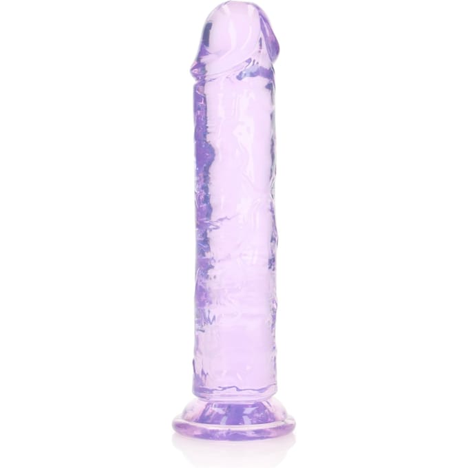 Shots - RealRock REA153PUR1 - Straight Realistic Dildo Suction Cup - 8'' / 20 - Purple