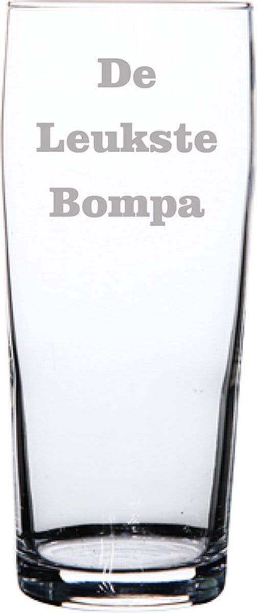 Bierfluitje gegraveerd - 19cl - De Leukste Bompa