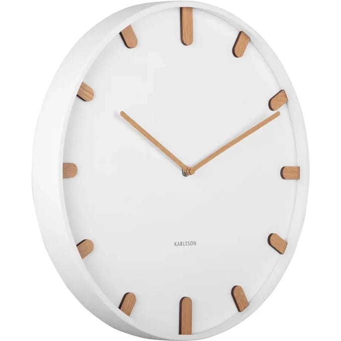Karlsson Wandklok Grace - Wit - Ø40cm - Wandklok Modern