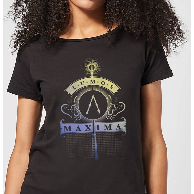 Harry Potter Lumos Maxima dames t-shirt - Zwart - M